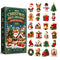 24-day Mini Christmas Calendar with Building Blocks, Unique Designs, Buildable Bricks, Includes Hanging Loops, Festive Countdown