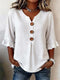 Blouse with Buttons & Ruffles