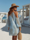 Bohemian Cold-Shoulder Mini Dress