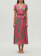 Women's Floral Print Dress for Spring and Summer Elegance