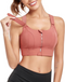 High-Support Adjustable Sports Bra | Front Zip Athletic Comfort