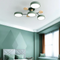 Clio | Modern Round LED Ceiling Light with Wood Accents