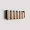 Handmade Wooden Wall Coat Rack - Piano Coat Rack with Foldable Hooks