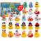 Rubber Duck Advent Calendar 2026 | 24 Day Christmas Countdown Toy Set for Kids - Holiday Themed Rubber Duckies Surprise Gift