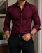 Men's Long Sleeve Stretch Shirt