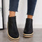 Women's Platform Ankle Boots with Zipper - Elevate Your Style