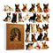 2026 Christmas German Shepherd Advent Calendar 24 pieces 2D flat German Shepherd dog decorations Christmas Countdown surprise gift