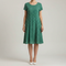 Lise | Women's Short Sleeve Polka Dot Midi Dress
