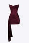 Brooklyn Women's Sleeveless Satin Mini Dress - Elegant Asymmetric Party Wear