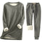 Women's Thermal Set | Solid Color Two-Piece | Warm & Comfortable