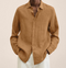 Vero - Men's Slim Fit Linen Blend Casual Shirt