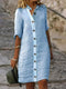 Elegant Linen Summer Midi Dress