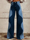 Women's Wide-Leg Paneled Jeans