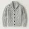 Dawe – Suede Collar Cardigan for Men
