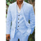 Men's Classic 3-Piece Linen Suit with Vest | Breathable Modern Fit