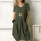 Airy Women's Midi Summer Dress With Pockets