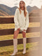Women's Cable Knit Sweater Dress – Long Sleeve Oversized Knit Mini Dress