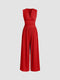 Chic Sleeveless Wide-Leg Jumpsuit