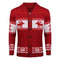 Men's Christmas Cardigan – Green Reindeer Knit Sweater with Button Front