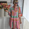 Boho Tiered Swing Dress
