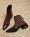 Women's Elegant Suede Ankle Boots with Patent Details & Comfortable Block Heel
