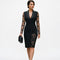 Elegant Black Lace Cocktail Dress
