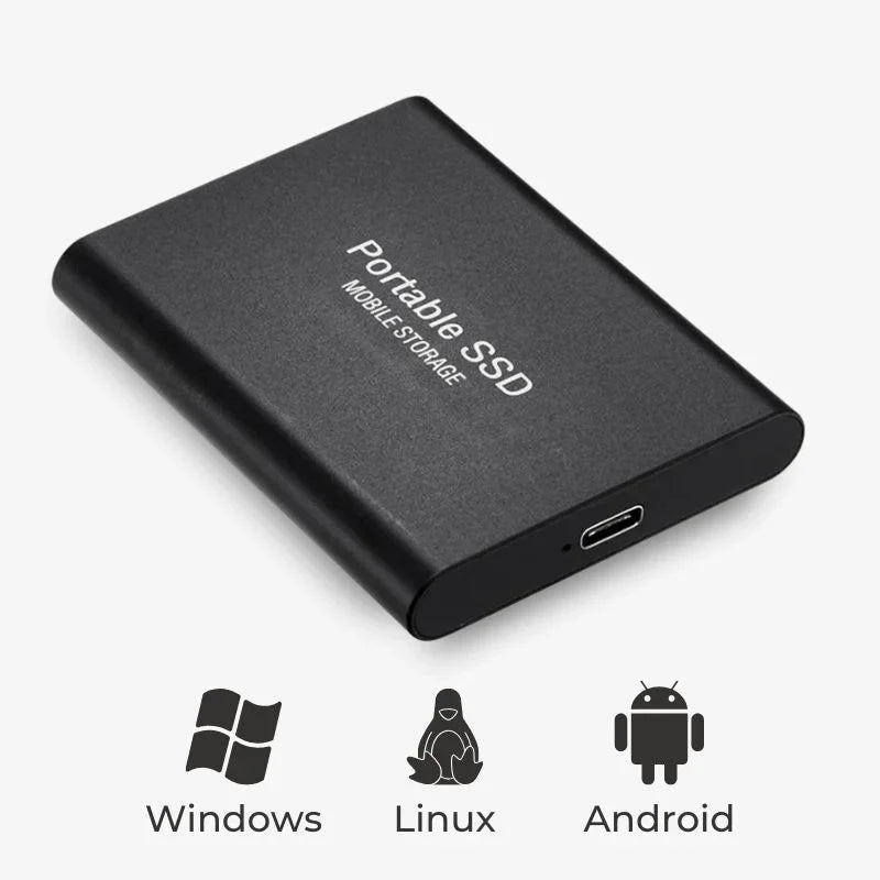 DataSafe - External Aluminum SSD Storage - Ultra-Fast Hard Drive - 32T ...