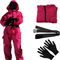 Unisex Halloween Jumpsuit | Hooded Front-Zip Costume with Accessories
