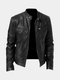 Elegant Men's Leather Jacket – Genuine Leather, Timeless Style, All-Season Comfort