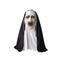 Scary Nun Latex Halloween Mask with Hood – Horror Cosplay Full Head Costume for Parties & Haunted Houses