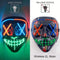 Wireless Neon LED Purge Mask – Glow in the Dark Halloween Cosplay Mask