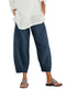 Women's Trousers with Elastic Waist and Wide Leg