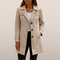 Women’s Button-Down Trench Coat | Mid-Season Collar Jacket