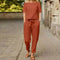 Grit | Two-Piece Relaxed Cotton Blend Set with Vintage Flair