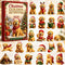 2026 Christmas Advent Calendar Cute American Golden Retriever Pendant 24-day countdown calendar 2D Christmas tree dog pendant