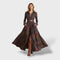 Women's Autumn Plaid Shirt Dress