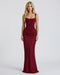 Cerene Corset Maxi Dress - Burgundy
