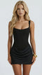Corset Mini Dress - Black