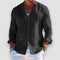 Men's Long-Sleeved Linen Shirt