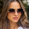 Trendy Rimless Sunglasses with UV400 Protection - Vintage Look