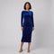 Women's Velvet Bodycon Party Dress | Long Sleeve Boat Neck Evening Dress for Christmas Parties and Winter Occasions