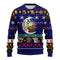 Unisex Christmas Sweater – Cute Character Print Knit Pullover with Festive Patterns