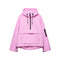 Women's Hooded Pullover Anorak Quilted Jacket Half-Zip